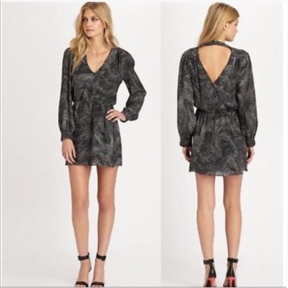 Parker Lila Silk dress - seltzer print - Picture 3 of 10